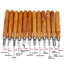 우드카빙키트 XCAN-나무 조각 칼 DIY 공예 절단 끌 키트 도구 목수 목공 12 개, 01 12pcs Set