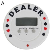 홀덤 포커 카지노 칩 카지노 토너먼트 타이머 디지털 딜러 타이머 블랙 잭 플라스틱, A