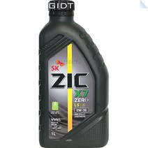 SK 지크제로 ZIC ZERO 0W30 C2 1L 합성 디젤 가솔린 LPG 엔진오일 DPF, 1통, ZIC ZERO 0W-30 디젤 1L