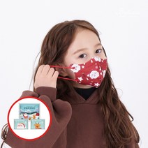 아이코코 크리스마스 에디션 마스크 어린이집 파티 선물 연말 유치원 구디백 소형 컬러 10매