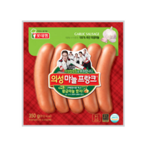 롯데 의성마늘 프랑크 350g 무료배송/아이스팩+보냉팩포장, 5개