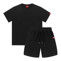 오리지널데이 남자 여자 트레이닝 세트 기본 무지 츄리닝 반팔티 밴딩 반바지 빅사이즈 OUR_0001