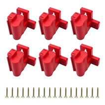 6 팩 툴 홀더 마운트 12V 드릴 행거 플라스틱 호환, 01 Red