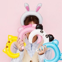 생일 이벤트 머리띠 풍선 어린이 홈파티 할로윈 벌룬, 젖소