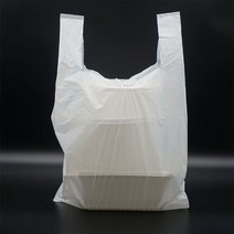 일회용 배달포장 비닐봉투 중 100매 실링 탕용기 봉지