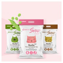 카르마 퀸오브샌드 누디 퓨어 고양이 두부모래, 3kg, 3개