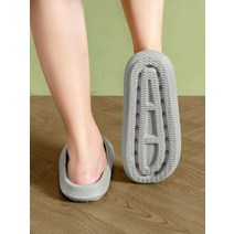 무지외반증 슬리퍼 근막염 신발 평발 지압 무중력 여성, 270 275, 연한 노란색-[두꺼운 부분 4.0 ]