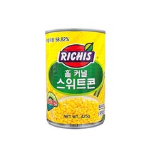 동서 리치스 홀커널 스위트콘 425g 동서 옥수수 콘 통조림, 8개