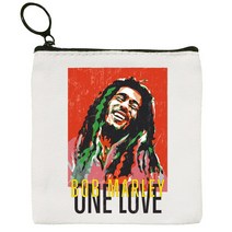 드로잉 일러스트 케이스 보관 Bob Marley 레게 음악 힙합 만화 동전 지갑 여성 미니 캔버스 아트 귀여운, 02 C