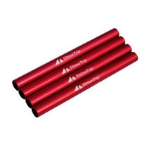4pcs 텐트 폴 수리 튜브 알루미늄 합금 수선 파이프 캠핑 천막 키트 텐트 액세서리 하이킹을위한 13cm 수리 연장, 빨간색, 4개