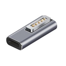 C 자기 USB PD 어댑터 애플 맥세이프 1 맥북 프로 USB C빠른 충전 60W 자석 플매트 카펫 매트 카펫 매트 카펫 러그 변환기 MacBook Pro 맥세이프, 01 은