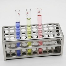 실험실 스테인레스 스틸 테스트 튜브 홀더 비색 랙 원심분리기 스탠드 학교 실험용 1 개, 21mm 40holes