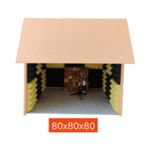 1인방음부스 녹음부스 미니 유투브 개인방송부스, 80*80*80cm 녹음함(더블 두께 버전)