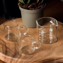 크로플 계량컵 유리 샷잔 커피샷잔 용품 에스프레소잔 저그 시럽볼 미니 시럽잔, 크로크441 샷잔 (100ml x 2p)