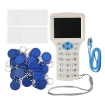 휴대용 주파수 복사기 복제기 RFID NFC ID/IC 카드 판독기 및 라이터 액세스 태그 직접 디코딩 제공, white