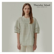 [써스데이아일랜드][Thursday Island] 여성 레이스MIX 블라우스(르코타지)(T214MBL233W) 396040