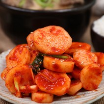 셰프애찬 동글동글 아삭아삭한 알타리 총각 동전 김치 무김치, 900g, 1개