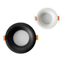 LED COB 커브 다운라이트 3인치 4인치 10W 15W, 4인치(약100mm), 블랙, 전구색(3000K노란빛)