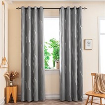 로드 포켓 원단 샤워 커튼 방수 디자인 폴리에스테르 빠른 건조 가중 132cm x, 01 Grey_01 D