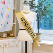생일파티소품 생일 축하 파티 소품 미스코리아띠 티아라 왕관 세트, Q.로즈골드 세트