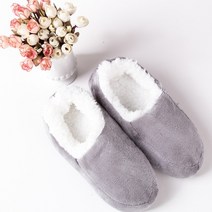 온라인 겨울용 가정용 슬리퍼 남성용 스웨이드 플러시 바닥 레이지 신발 홈 빅 사이즈 47, 6.5, 05 grey1_02 6.5
