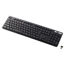 ELECOM 무선 키보드 TK-FDM110TKBK 박형 멤브레인식 항균 숫자 키패드 첨부 블랙