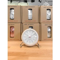 아르네야콥센 로젠달 무소음 탁상시계 뱅커스 시티홀 로만 스테이션 10종, 뱅커스 블랙