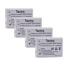 EN-EL5 배터리 + LED 3 슬롯 USB 충전기 Nikon Coolpix P3 P4 P90 P100, 07 4 battery