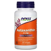 NOW Foods Astaxanthin 4 mg 90 Softgels, One Color, One Size