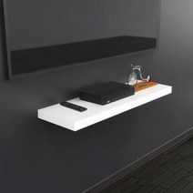 아트박스/저스트월 무지주 미디어 선반 90 (2종/택1), 블랙/D28