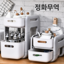정화무역 미니 주방선반 2단 싱크대 슬라이딩선반 슬라이딩수납 하부장정리, 기본선반(5011)