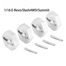 공구부품1/16 RC 자동차 12mm 업그레이드 휠 육각 허브 트랙사스 E-레보 슬래시 4WD 서미트 VXL 용 액슬, 02 은