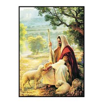 예수님 예수 지져스 성모마리아 지저스 구슬 보석 다이아몬드 공예 비즈 큐빅 십자수 DIY 실뜨기 실공예, B.십자수/만수-50x70cm