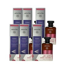 아피비타 여성 샴푸 250ml 토닉 로션 150ml Apivita Shampoing Lotion Contre la Chute des cheveux Tonic, 6팩