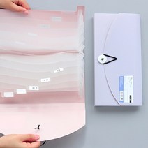 영수증 통장 정리 보관 지갑 아코디언 파우치 보관함