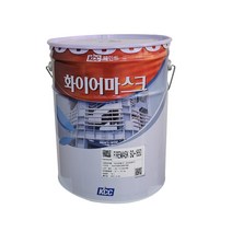 KCC 페인트 화이어마스크 FIREMASK SQ-1650 : 1시간용 유성 내화페인트 화재 철골 H빔 도장용 18L, 무광, 1시간 백색, 18000ml