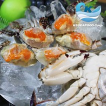 [연평도 ]최상급 급냉 알배기 암꽃게 살꽉찬 급냉 숫꽃게, 중, 1kg