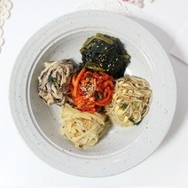 비빔밥나물세트 콩나물+버섯+시금치(애호박)+도라지+무생채+계절나물+고추장 600g/2인분