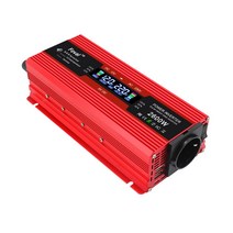 녹원(LVYUAN) 수정사인파 인버터 1500W~2600W 12V 24V 220V 60Hz 차량용 캠핑용 차박 캠핑 자동차 인버터, 레드