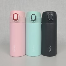 KANU 원터치 텀블러 3종 350ml 보온병 핑크 민트 블랙 그린 택1