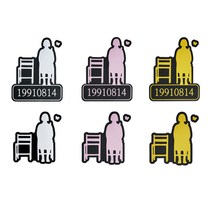 작은소녀상 [평화의 소녀상 확산프로젝트] 스티커, 19910814작은소녀상(화이트)