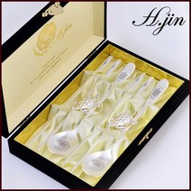 H.jin 클래식 거북 부부 은수저세트 플러스 (1세트 2인용) 숟가락 2p + 젓가락 2p + 수저받침 2p + 케이스, 1세트