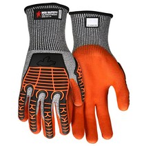 MCR Safety UltraTech Cutpro 임팩트 장갑 13게이지 하이퍼맥스 쉘 폼 니트릴 코팅 절단 방지 1쌍 라지 사이즈 USA 미국
