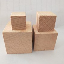 나무침대 럭셔리침대 편안한침대 1-10 개 나무 큐브 미완성 빈 사각형 자작 블록 그림 퍼즐 만들기 공예 및, 02 Right angle