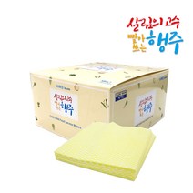 살림의고수 빨아쓰는 행주 접지형 50매 (노랑) 수세미 주방용품, 노랑