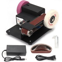 110V-220V 샌딩기 벨트샌더 다기능 데스크탑 수직 소형 미니 전기 벨트 기계 DIY 연마 고정 앵글 그라인더 전동공구, [06] WHITE