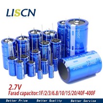 2PCS 슈퍼 커패시터 패러데이 2.7V 2F 3.3F 4F 4.7F 5F 6F 7F 8F 10F 30F 90F, 04 2.7V 4.7F 10x20