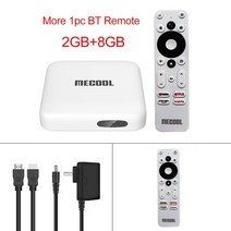 비디오플레이어 Mecool-KM2 스마트 TV 박스 안드로이드 10 구글 인증 2GB RAM 8GB ROM USB3.0 BT4.2 2T2R 듀얼 와이파이 HDR10 4K 셋톱, [01] 미국 플매트 카펫 러그, [04] 2GB 8GB BT RC