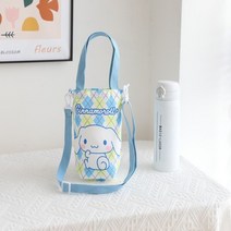 항공빠른배송 산리오 시나모롤 물병 크로스가방 파우치 커버 마이멜로디 쿠로미 헬로키티 소풍 나들이 필수템, 01.시나모롤-A