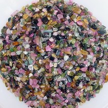 보석자갈 칼라 토르마린 베개 화분재료 500gr 칼라토르마린 칩 color tourmaline chip